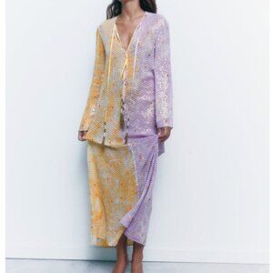 Sequined Zara Kaftan Resort Dress